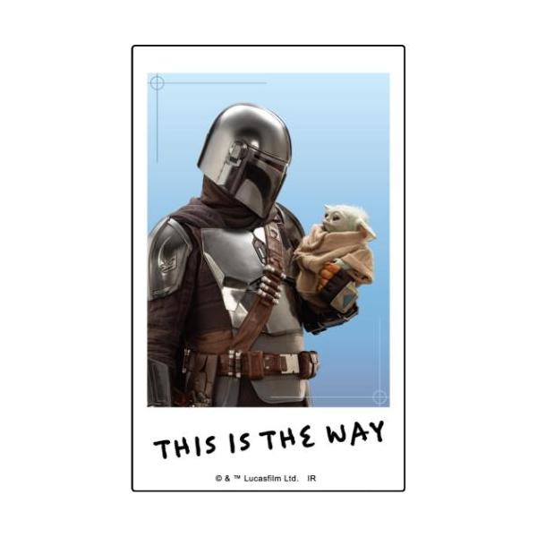 スターウォーズ マンダロリアン アンド グローグー ダイカットシール チェンジングステッカー B柄 STAR WARS インロック