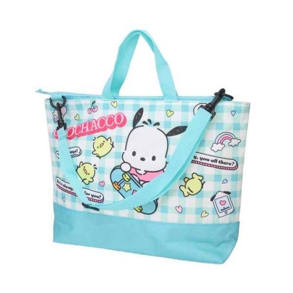 「レッスンバッグ キルトバッグ」 ポチャッコ サンリオ キャラクター レッスンバッグ ファスナー2WAYトートバッグ アクティブ 水をはじく撥水加工で汚れを防ぐ！ 大人気サンリオキャラクターのキュートなスクール雑貨シリーズこちらは斜め掛けと...