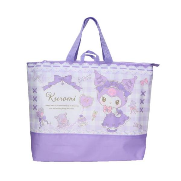 「レッスンバッグ」 クロミ サンリオ キャラクター お稽古かばん レッスンバッグ チェック[学童] 新入学の準備はお済みですか？可愛い雑貨で揃えちゃおう 大人気サンリオキャラクターのキュートなスクール雑貨シリーズこちらは定番人気アイテム[レ...