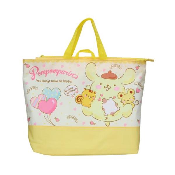 「レッスンバッグ」 ポムポムプリン キャラクター お稽古かばん レッスンバッグ ハグ[学童] サンリオ 新入学の準備はお済みですか？可愛い雑貨で揃えちゃおう 大人気サンリオキャラクターのキュートなスクール雑貨シリーズこちらは定番人気アイテム...