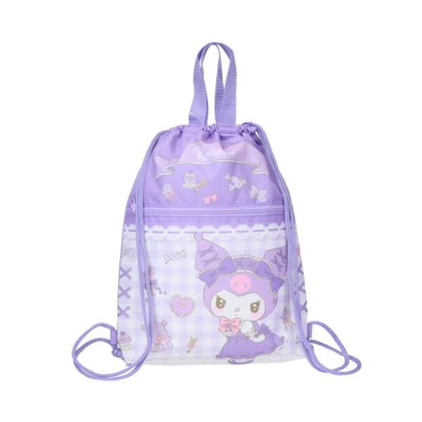 「ナップサック」 クロミ ナップサック 巾着ナップサック チェック[学童] サンリオ ジェイズプランニング 新入学の準備はお済みですか？可愛い雑貨で揃えちゃおう 大人気サンリオキャラクターのキュートなスクール雑貨シリーズこちらは定番人気アイ...