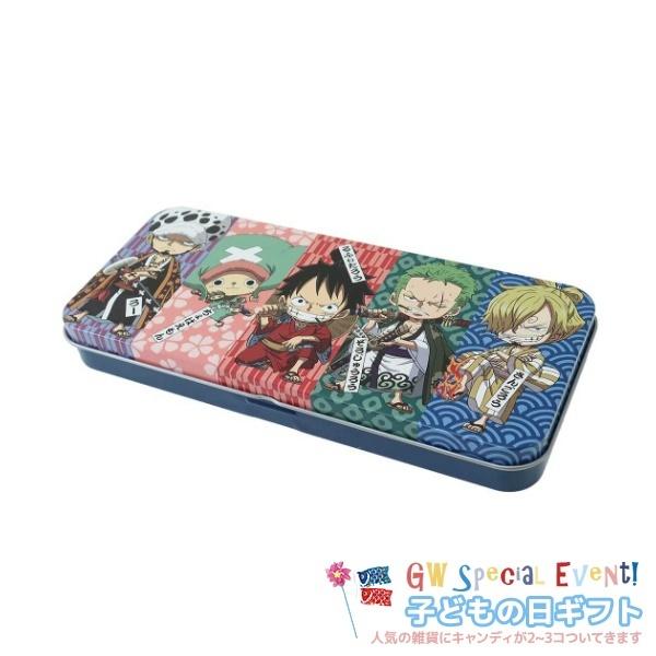 こどもの日 プレゼント ワンピース 缶ペンケース お菓子セット キャラカンペン ワノ国編 One Piece 子供の日ギフト キッズ向け キャラクターのシネマコレクション 通販 Paypayモール
