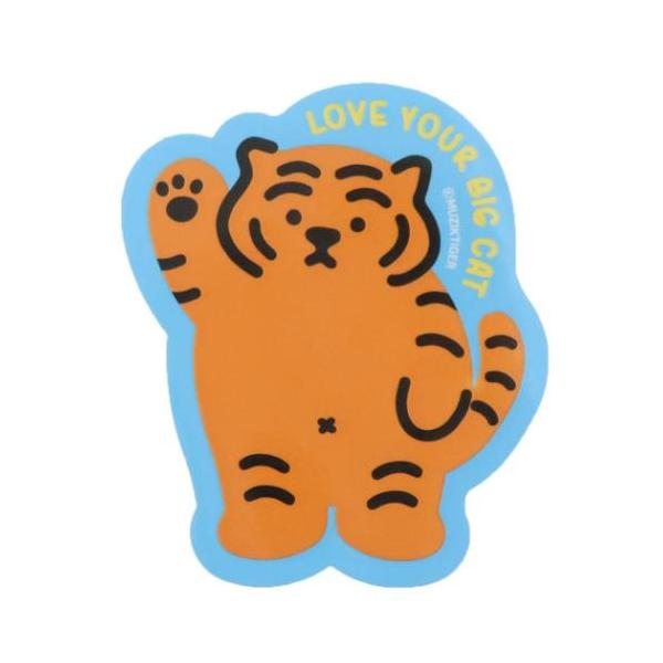「ステッカー：キャラクター」 ダイカットシール MUZIK TIGER ムジークタイガー ステッカー 手上げ 大人気ムジークタイガーのかわいいステッカー 韓国発のアクセ、ライフスタイルブランド[MUZIK TIGER/ムジークタイガー]グッ...