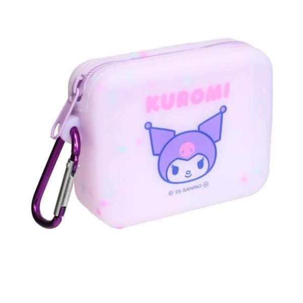 「ミニポーチ クリアポーチ」 クロミ シリコンミニカラビナポーチ ミニポーチ サンリオ シリコンのカラーチップが散りばめられていて透け感が可愛い 大人気サンリオキャラクターグッズにまたまた可愛いnewアイテム登場こちらはかわいい[カラビナ付...