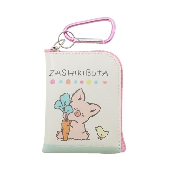 ミニポーチ キャラクター ザシキブタ カラビナ付き L字ミニミニ
