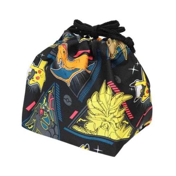 「ランチ巾着」 ポケットモンスター ポケモン キャラクター ランチ巾着 ランチ袋 クロ お弁当を包むのに便利なランチ巾着ポーチ 大人気[POCKET MONSTER/ポケットモンスター]のキュートな学童雑貨シリーズこちらはお弁当箱を入れるの...