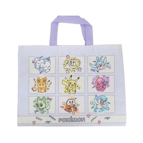 「レッスンバッグ キルトバッグ」 ポケットモンスター レッスンバッグ ポケモン お稽古かばん キャラクター パープル 新入学 ポケモンから新入学＆新学期にぴったりなジュニアバッグシリーズ 大人気[POCKET MONSTER/ポケットモンス...