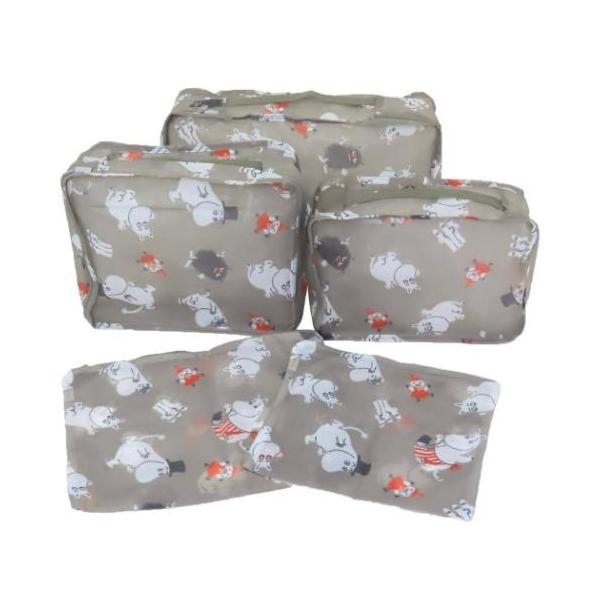 「トラベルポーチ」 ムーミン 北欧 キャラクター 旅行ポーチ トラベルポーチ5点セット わいわい ムーミンのトラベルポーチセット 大人気[Moomin/ムーミン]グッズにまたまた可愛いnewアイテム登場こちらはかわいい[トラベルポーチ5点セ...