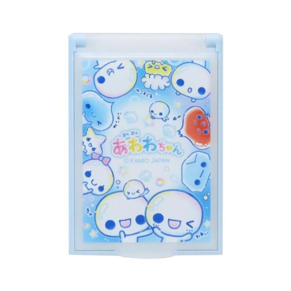 「手鏡」 手鏡 ぷくぷくあわわちゃん カードミラーS なかよし カミオジャパン 超ミニサイズでポーチにすっぽり収まるスタンド式ミラー 毎日が楽しくなるキュートなZAKKAシリーズこちらは身だしなみの必需品[ミニスタンドミラー]コンパクトサイ...