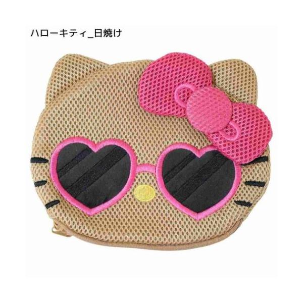 サンリオキャラクター マルチポーチ 洗濯ネット 小 ハローキティ 日焼け Sanrio カミオジャパン