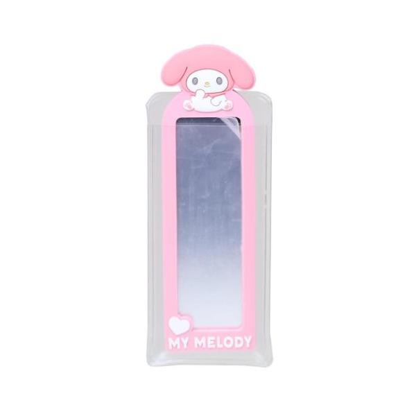 「手鏡」 マイメロディ キャラクター 手鏡 スリムラバーミラー サンリオ 超ミニサイズでポーチにすっぽり収まるラバーミラー 大人気サンリオキャラクターグッズにまたまた可愛いアイテム登場こちらは身だしなみの必需品[スリムラバーミラー]コンパク...