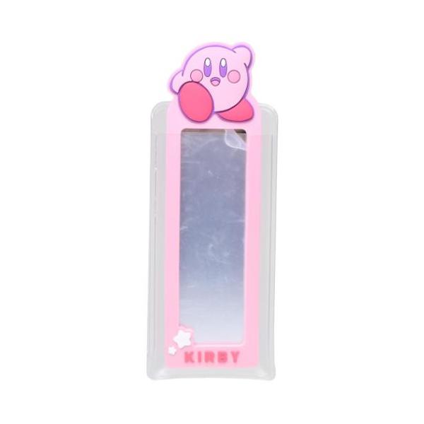 「手鏡」 星のカービィ グッズ 手鏡 キャラクター スリムラバーミラー 超ミニサイズでポーチにすっぽり収まるラバーミラー 大人気ゲーム[星のカービィ]グッズにまたまた可愛いnewアイテム登場こちらは身だしなみの必需品[スリムラバーミラー]コ...
