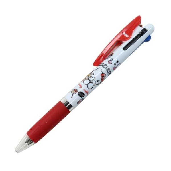 ハローキティ 黒 赤 青 3色ボールペン ジェットストリーム サンリオ カミオジャパン
