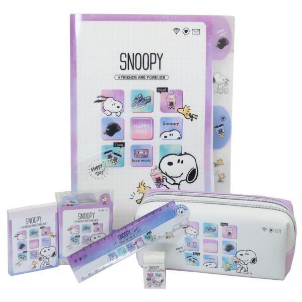 SNOOPY（スヌーピー） 女の子 文房具セット プレゼント 6点文具セット