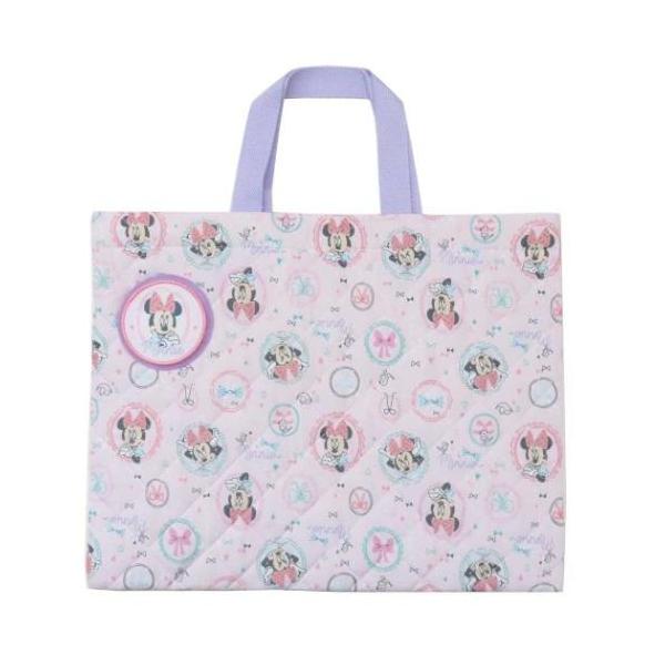 「レッスンバッグ キルトバッグ」 ミニーマウス グッズ レッスンバッグ ディズニー キャラクター キルトレッスンバッグ キルティング素材のママの手作り風バッグで通園通学もバッチリ 大人気ディズニーキャラクターのスクール雑貨シリーズこちらは定...