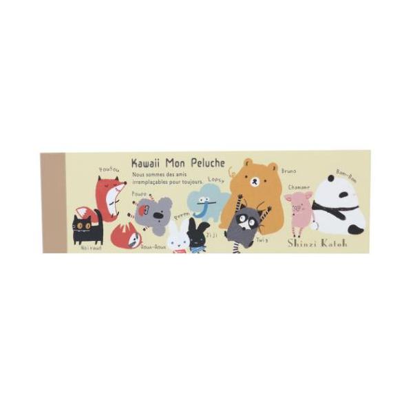 Shinzi Katoh シンジ カトウ メモ帳 一筆メモ Kawaii Mon Peluche friends 木野瀬印刷
