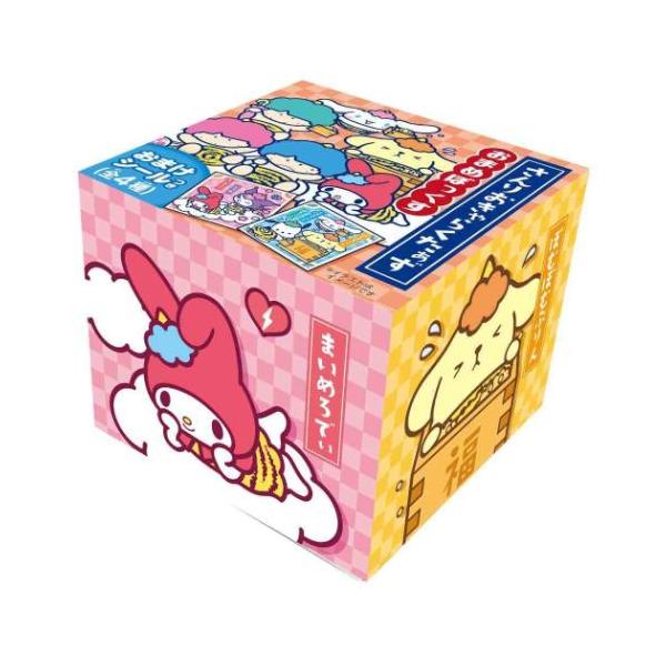 軽減税率 「食玩 お菓子」 お菓子 サンリオキャラクターズ お豆ぼっくす B柄 サンリオ おまけシール1枚入り（全4種） 厄除け 節分 煎り豆入り 付属の煎り豆をまいて鬼（邪気）を追い払おう！ 鬼は外、福は内サンリオキャラクターズのかわいい...