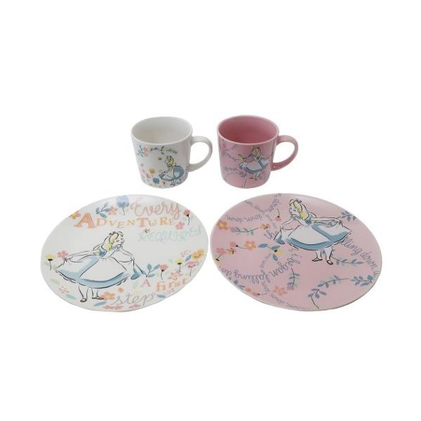 未使用 Disney ディズニー アリス 皿 アフタヌーンティー 3枚セット サンアート ふしぎの国のアリス ティーセット 磁器製 ティーポット
