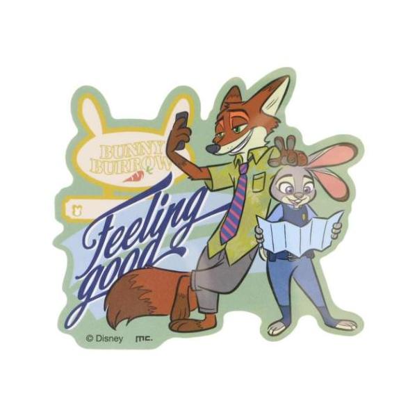 「ステッカー：キャラクター」 ズートピア グッズ ダイカットシール キャラクター ダイカットステッカー ニック＆ジュディ トラベル スマホケースにぴったりのサイズ 大人気ディズニーキャラクターグッズにまたまた可愛いnewアイテム登場こちらは...