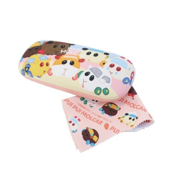 PUIPUIモルカー 眼鏡入れ クロス付き メガネケース モルカーたち