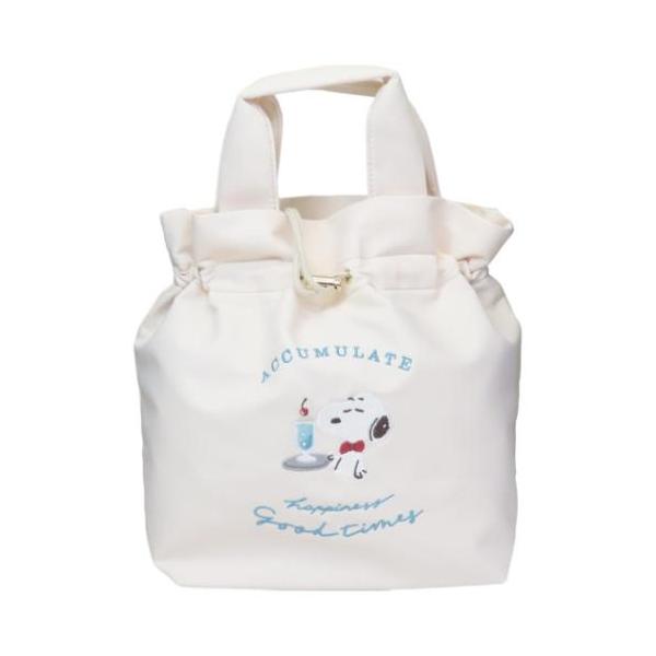 「ランチ巾着」 スヌーピー 保冷ランチ巾着 お弁当巾着 スウィーツスウィーツ WH ピーナッツ キャラクター 楽しいスウィーツタイムをテーマにした優しい色合いのシリーズ 大人気[PEANUTS/SNOOPY]グッズにまたまた可愛いnewアイ...