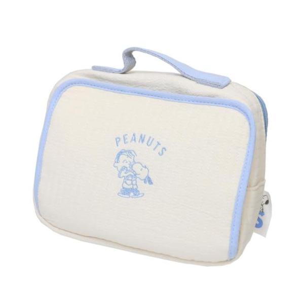 「ベビーその他」 スヌーピー キャラクター ベビーポーチ お出かけポーチ WH 抱っこ スヌーピーからキルト刺繍シリーズ登場 大人気[PEANUTS/SNOOPY]グッズにまたまた可愛いnewアイテム登場こちらは便利グッズ[おでかけポーチ]...