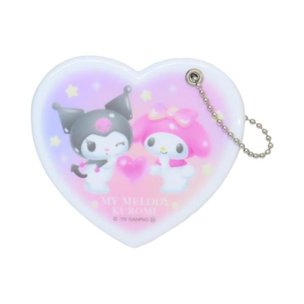 「手鏡」 手鏡 マイメロディ＆クロミ ハート型スライドミラー　サンリオ スター サッと取り出してメイクチェックできる 大人気サンリオキャラクターグッズにまたまた可愛いnewアイテム登場こちらは便利な[コンパクトミラー]スライド式で持ち歩きに...