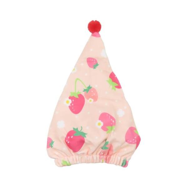 「キャップタオル」 キャップタオル サンハート マイクロキャップタオル いちごドット ヘアドライタオル帽子 お風呂上りやプール後のヘアドライキャップに 毎日が楽しくなるキュートなZAKKAシリーズこちらは毎日のシャンプー後に便利で可愛い[キ...