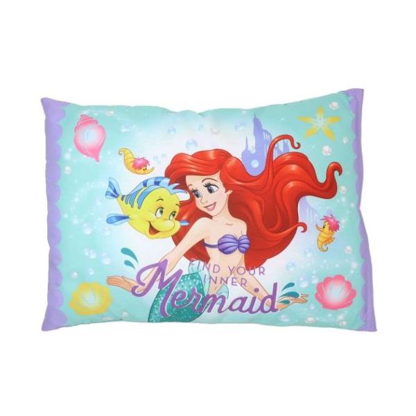 「枕」 リトルマーメイド 子供用枕 ジュニアまくら キラキラシェル ディズニープリンセス 丸眞 大好きなキャラクターと一緒に眠ろう 大人気ディズニーキャラクターグッズにまたまた可愛いNEWアイテム登場こちらはキッズたち大喜び間違いなしのかわ...