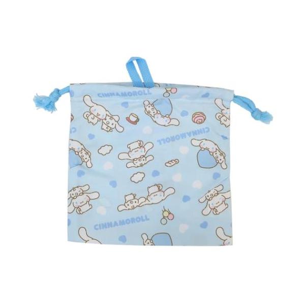 「巾着袋」 シナモロール 巾着袋 巾着S ポップブルーハート サンリオ 幼稚園や小学校でのコップ袋や旅行用のポーチとして大活躍 大人気サンリオキャラクターグッズにまたまた可愛いnewアイテム登場こちらは小物を入れたりしておくのに便利な[きん...