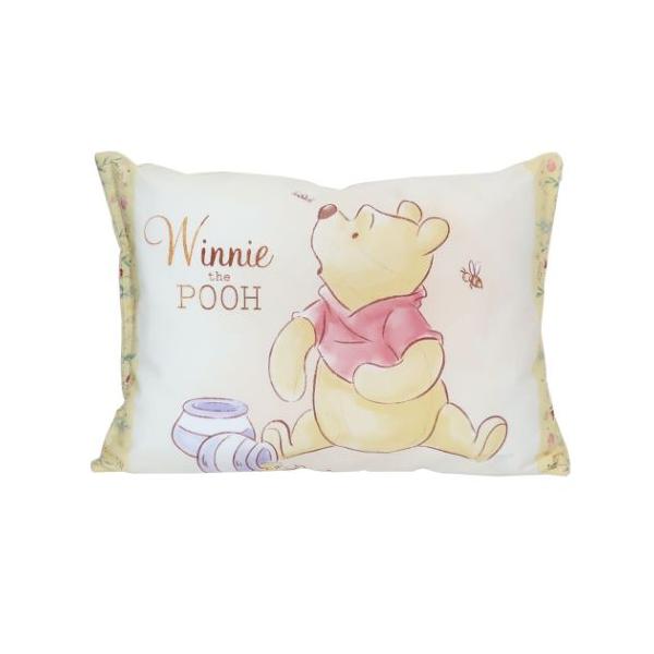 くまのプーさん 枕 まくら カバー付き 28×39cm 蜂蜜柄 ポリエステル100％ ディズニー Disney 2023‐2024年版