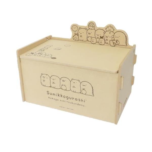 「収納用品その他」 すみっコぐらし 簡単組立 ふた付収納ボックス サンエックス 収納用品 キャラクター ふた付きだからホコリが入りにくい サンエックスの大人気キャラクター[すみっこぐらし]グッズにまたまた可愛いnewアイテム登場こちらは組み...