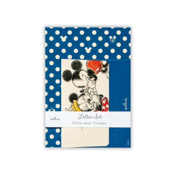 「レターセット」 ミッキー＆ミニー ディズニー キャラクター かわいい 手紙セット レターセット DNミッキードット青2 大切な人に贈りたくなるおしゃれなLETTER SET ドットがかわいい！ミッキーのデザインがかわいいレターセットこちら...