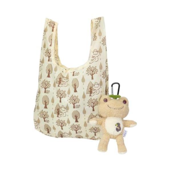 かえるのピクルス ぬいぐるみエコバッグ ショッピングバッグ アース＆ピクルス イヌワシさん キャラクター 爆買