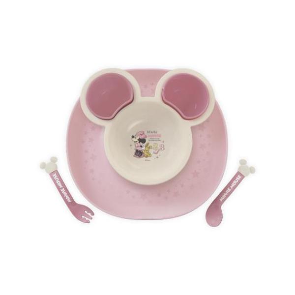 他サイト： ミニーマウス ミニプレート 食べこぼしキャッチプレート　PxPE NR ディズニー 錦化成の商品画像