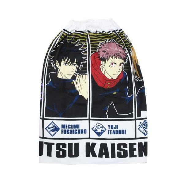 呪術廻戦 少年ジャンプ アニメキャラクター ラップタオル 80cm丈 巻き