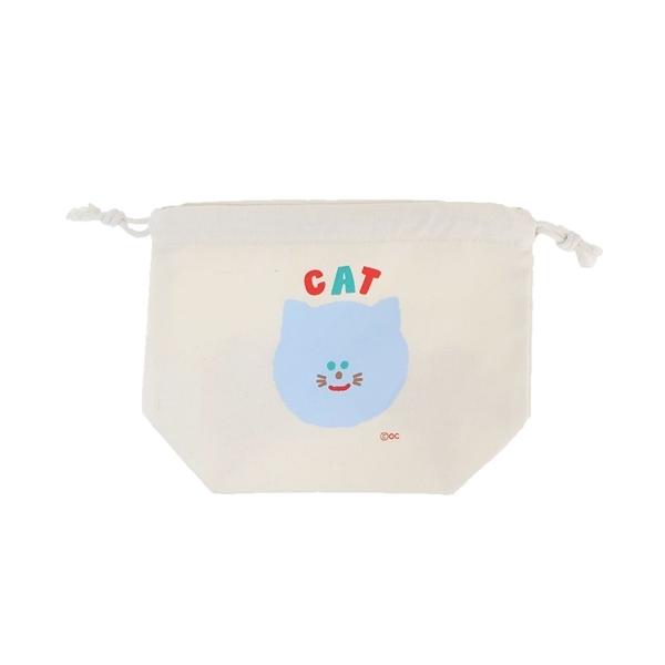 巾着袋 きんちゃくポーチ CAT ねこ オクタニコーポレーション