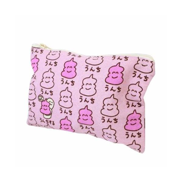 「コスメポーチその他」 おえかきさん グッズ コスメポーチ 小物入れ ペンケース モバイルポーチ キャンバス フラットポーチ うんちさん！ トラベルポーチとしてもおすすめ  使い勝手抜群の平ポーチ 毎日が楽しくなるキュートなZAKKAシリー...