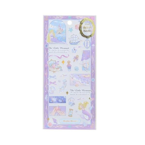 「その他シール」 シールシート リトルメロウブックスステッカー リトルマーメイド クーリア 童話の世界をテーマにした心ときめくシール 見て楽しめるデコレーションシールシリーズこちらはかわいい[シールシート]手帳や日記、お手紙に貼るなどいろい...