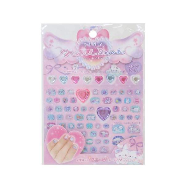「コスメ雑貨」 キッズコスメ タイニーネイルシール おやすみバニー はるだけでオシャレな爪に大変身 毎日が楽しくなるキュートなZAKKAシリーズこちらはキラキラかわいい[タイニーネイルシール]ネイルシールは全部で80枚はるだけでオシャレな爪...