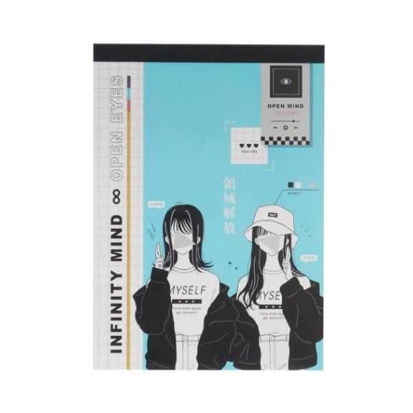 メモ帳 A6 V メモ インフィニティマインド Q-LIA 6柄各20枚【セール