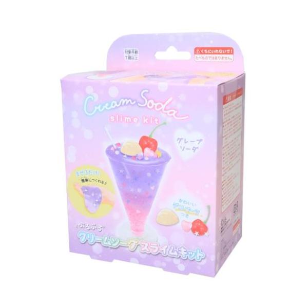 「おもちゃ」 おもちゃ クリームソーダスライムキット グレープソーダ クーリア まぜるだけ 簡単につくれる 毎日が楽しくなるキュートなZAKKAシリーズこちらはまぜるだけ簡単につくれる[スライムキット]作り方マニュアルを見ながら自由に作れま...