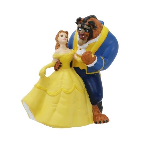 Disney（ディズニー） 美女と野獣 磁器製 フィギュア 貯金箱