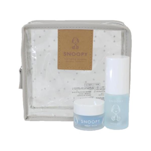 「コスメ雑貨」 スヌーピー グッズ コスメ雑貨 キャラクター マルチケアギフト ポーチと全身に使えるミスト、バームの3点ギフトセット 大人気[PEANUTS/SNOOPY]グッズにまたまた可愛いnewアイテム登場こちらは全身に使えるマルチミ...