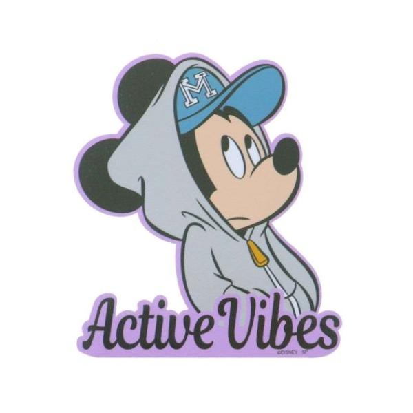 「ステッカー：キャラクター」 ミッキーマウス ステッカー キャラクター Active Vibes デコれる ディズニー スモールプラネット 水や熱に強いので貼ってはがせるステッカー 大人気ディズニーキャラクターグッズにまたまた可愛いnewア...