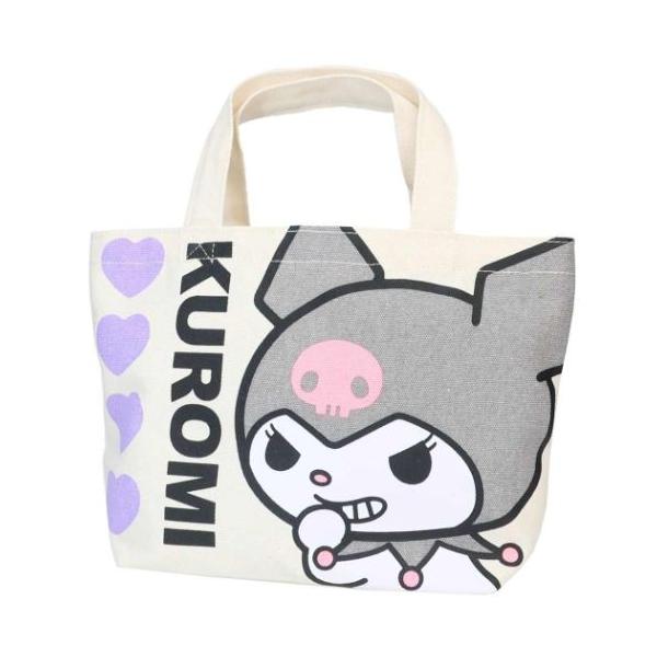 「ランチトート」 クロミ ランチバッグ マチ付バッグ ハート サンリオ お弁当入れやワンちゃんのお散歩などに使えるマチ付きバッグ 大人気サンリオキャラクターグッズにまたまた可愛いnewアイテム登場こちらは定番人気アイテム[マチ付きコットンバ...