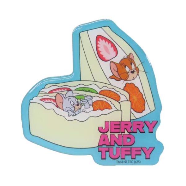 「クリップ マグネット」 トムとジェリー 磁石 キャラクタービッグマグネット フルーツサンド ワーナーブラザース ダイカットデザインのマグネット 大人気トム＆ジェリーグッズにまたまた可愛いnewアイテム登場こちらはかわいい[ダイカットマグネ...