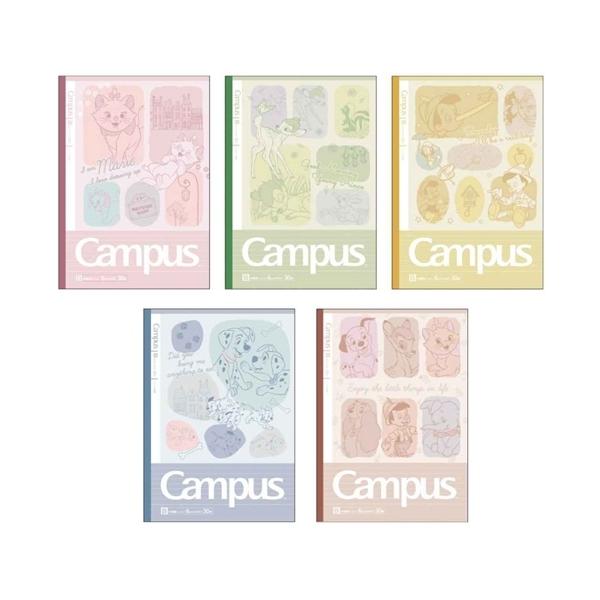 サンスター文具 キャンパスノート ドット B罫 5冊パック ディズニー