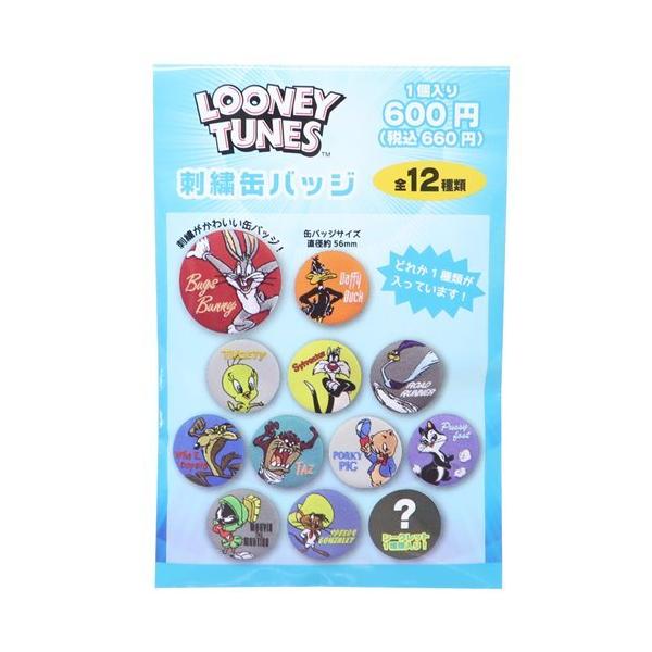 ルーニーテューンズ 刺繍カンバッジ全12種 LOONEY TUNES 缶