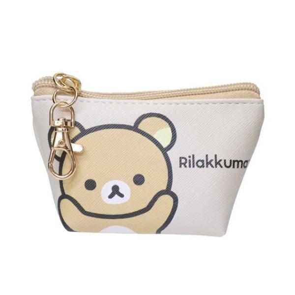 「ミニポーチ クリアポーチ」 リラックマ ミニポーチ 三角ミニポーチ サンエックス ティーズファクトリー イヤホンやリップ、目薬など小物の収納に便利 サンエックスの大人気キャラクター[リラックマ/Rilakkuma]グッズにまたまた可愛いn...